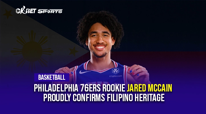 a image of a basketball player with an overlay text